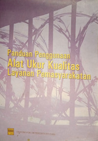 Image of Panduan Penggunaan Alat Ukur Kualitas Layanan Pemasyarakatan
